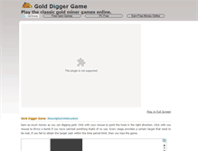 Tablet Screenshot of golddiggergame.net